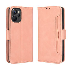 Leather Case Stands Flip Cover Holder BY3 for Realme 10 5G Pink
