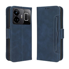 Leather Case Stands Flip Cover Holder BY3 for Realme GT Neo5 5G Blue