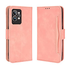Leather Case Stands Flip Cover Holder BY3 for Realme GT2 Pro 5G Pink