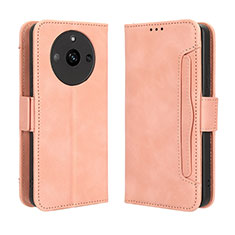 Leather Case Stands Flip Cover Holder BY3 for Realme Narzo 60 5G Pink