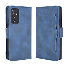 Leather Case Stands Flip Cover Holder BY3 for Samsung Galaxy A05s Blue
