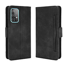 Leather Case Stands Flip Cover Holder BY3 for Samsung Galaxy A52s 5G Black