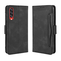 Leather Case Stands Flip Cover Holder BY3 for Samsung Galaxy A70S Black