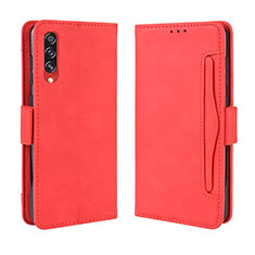 Leather Case Stands Flip Cover Holder BY3 for Samsung Galaxy A90 5G Red