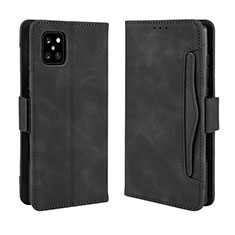 Leather Case Stands Flip Cover Holder BY3 for Samsung Galaxy M60s Black