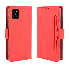 Leather Case Stands Flip Cover Holder BY3 for Samsung Galaxy M60s Red