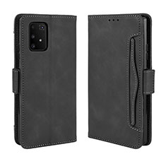 Leather Case Stands Flip Cover Holder BY3 for Samsung Galaxy M80S Black