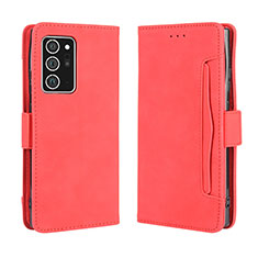 Leather Case Stands Flip Cover Holder BY3 for Samsung Galaxy Note 20 Ultra 5G Red