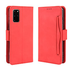 Leather Case Stands Flip Cover Holder BY3 for Samsung Galaxy S20 Plus 5G Red