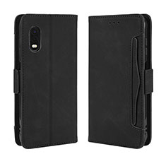 Leather Case Stands Flip Cover Holder BY3 for Samsung Galaxy XCover Pro Black
