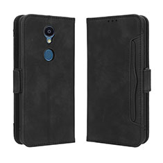 Leather Case Stands Flip Cover Holder BY3 for Sharp Rouvo V Black