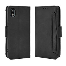 Leather Case Stands Flip Cover Holder BY3 for Sony Xperia Ace III SO-53C Black