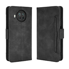 Leather Case Stands Flip Cover Holder BY3 for Xiaomi Mi 10i 5G Black