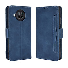 Leather Case Stands Flip Cover Holder BY3 for Xiaomi Mi 10i 5G Blue