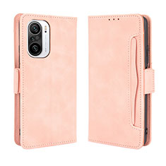 Leather Case Stands Flip Cover Holder BY3 for Xiaomi Mi 11i 5G Pink