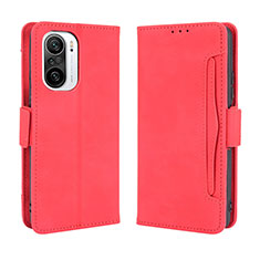 Leather Case Stands Flip Cover Holder BY3 for Xiaomi Mi 11X 5G Red
