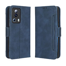Leather Case Stands Flip Cover Holder BY3 for Xiaomi Mi 13 Lite 5G Blue