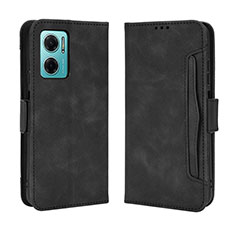Leather Case Stands Flip Cover Holder BY3 for Xiaomi Redmi 10 Prime Plus 5G Black