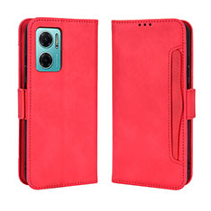 Leather Case Stands Flip Cover Holder BY3 for Xiaomi Redmi 10 Prime Plus 5G Red