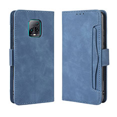 Leather Case Stands Flip Cover Holder BY3 for Xiaomi Redmi 10X Pro 5G Blue