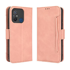 Leather Case Stands Flip Cover Holder BY3 for Xiaomi Redmi 12C 4G Pink