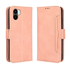 Leather Case Stands Flip Cover Holder BY3 for Xiaomi Redmi A1 Pink
