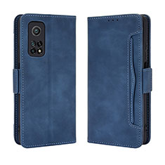 Leather Case Stands Flip Cover Holder BY3 for Xiaomi Redmi K30S 5G Blue