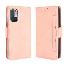 Leather Case Stands Flip Cover Holder BY3 for Xiaomi Redmi Note 11 SE 5G Pink