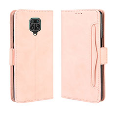 Leather Case Stands Flip Cover Holder BY3 for Xiaomi Redmi Note 9 Pro Max Pink