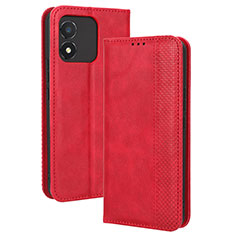 Leather Case Stands Flip Cover Holder BY4 for Huawei Honor X5 Red