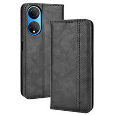 Leather Case Stands Flip Cover Holder BY4 for Huawei Honor X7 Black