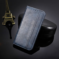 Leather Case Stands Flip Cover Holder BY4 for Nokia C20 Blue