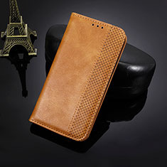 Leather Case Stands Flip Cover Holder BY4 for Nokia C30 Brown