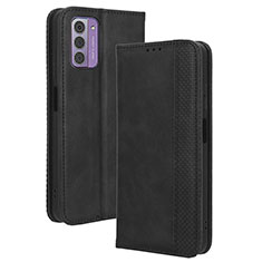 Leather Case Stands Flip Cover Holder BY4 for Nokia C300 Black