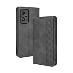Leather Case Stands Flip Cover Holder BY4 for Realme GT2 5G Black