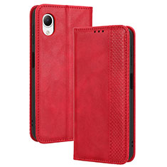 Leather Case Stands Flip Cover Holder BY4 for Samsung Galaxy A23s Red