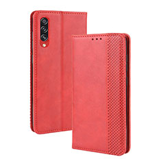 Leather Case Stands Flip Cover Holder BY4 for Samsung Galaxy A70S Red