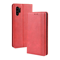 Leather Case Stands Flip Cover Holder BY4 for Samsung Galaxy Note 10 Plus 5G Red