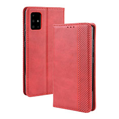 Leather Case Stands Flip Cover Holder BY4 for Samsung Galaxy S20 Plus 5G Red