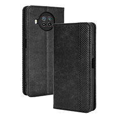 Leather Case Stands Flip Cover Holder BY4 for Xiaomi Mi 10i 5G Black