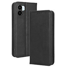 Leather Case Stands Flip Cover Holder BY4 for Xiaomi Redmi A1 Black