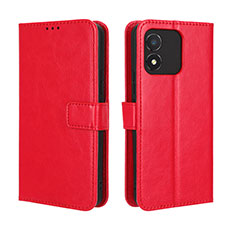 Leather Case Stands Flip Cover Holder BY5 for Huawei Honor X5 Red