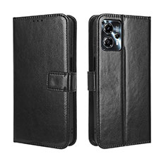 Leather Case Stands Flip Cover Holder BY5 for Motorola Moto G13 Black