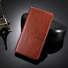 Leather Case Stands Flip Cover Holder BY5 for Nokia C20 Brown