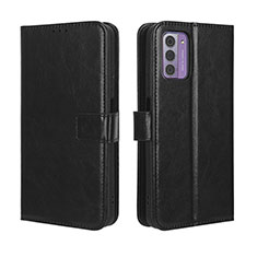 Leather Case Stands Flip Cover Holder BY5 for Nokia C300 Black