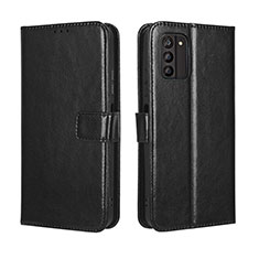 Leather Case Stands Flip Cover Holder BY5 for Nokia G100 Black