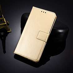 Leather Case Stands Flip Cover Holder BY5 for Nokia X20 Gold