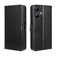 Leather Case Stands Flip Cover Holder BY5 for Realme C55 Black