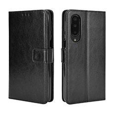 Leather Case Stands Flip Cover Holder BY5 for Sharp Aquos Zero5G basic Black
