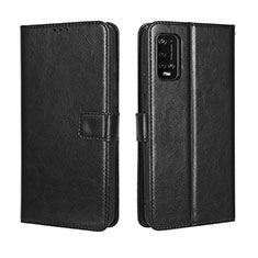 Leather Case Stands Flip Cover Holder BY5 for Wiko Power U20 Black